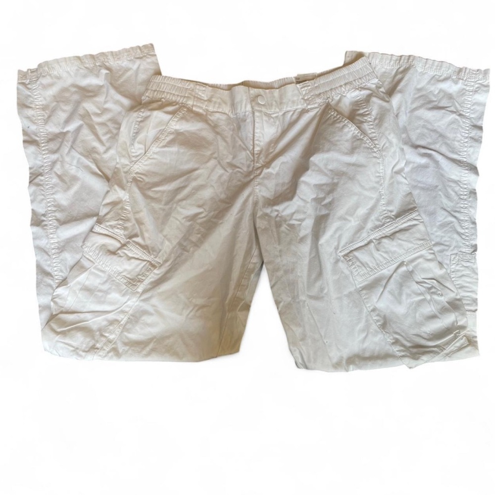 Divided White Cargo Pants